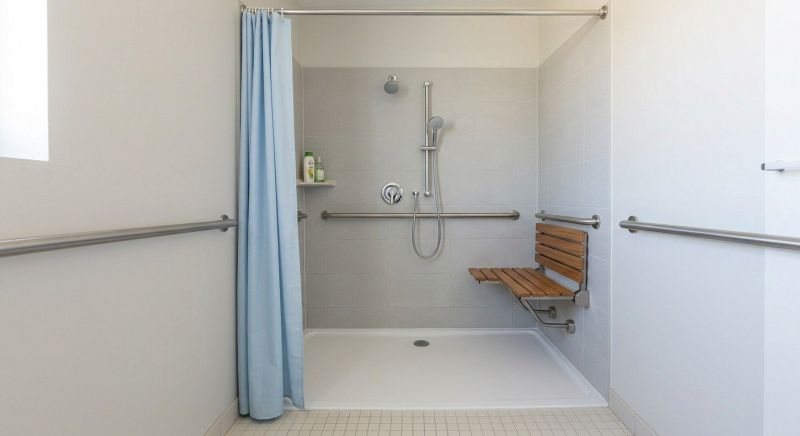 Elderly Shower Installation detail